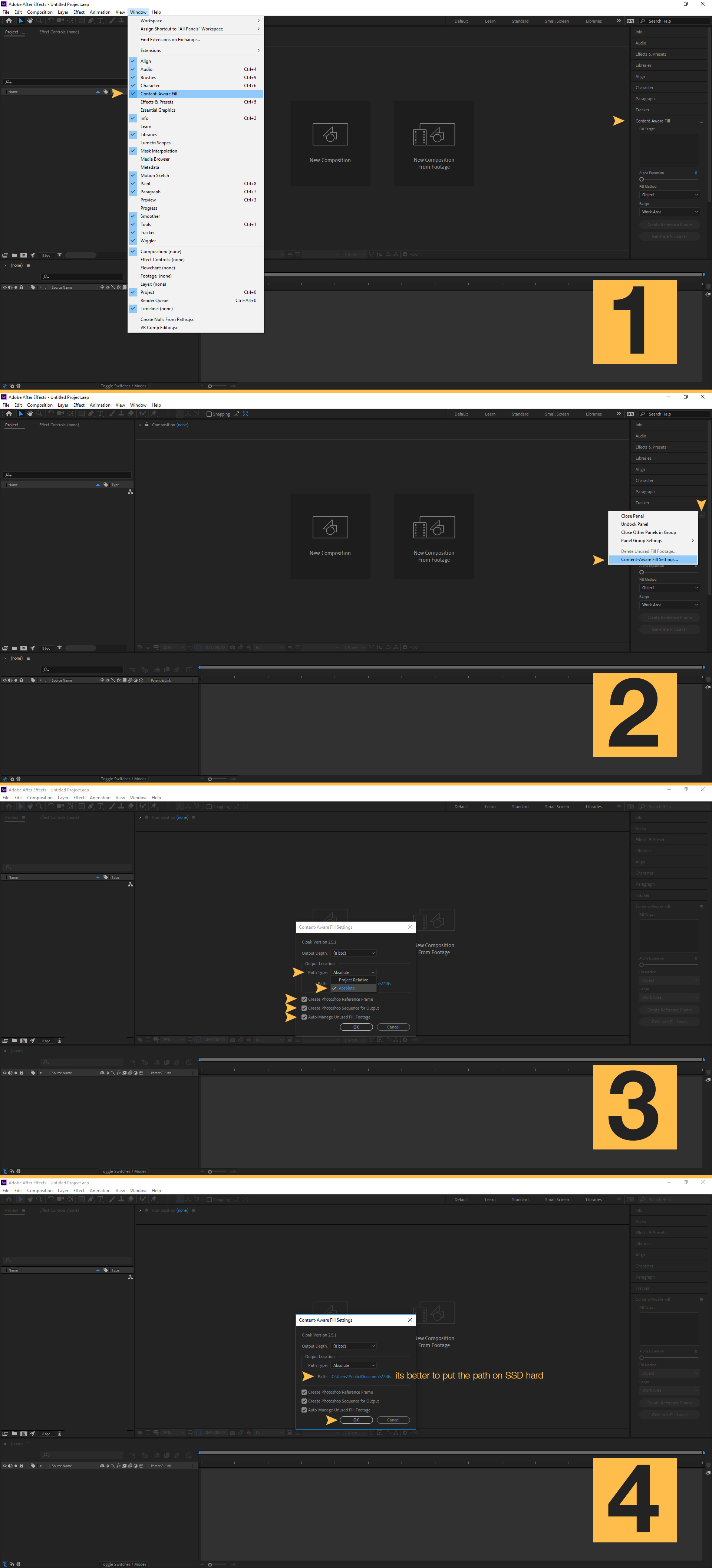 Content aware fill in adobe after effects